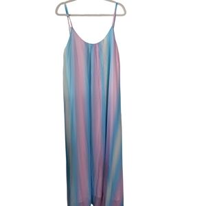 Pink Lily Pastel Striped Maxi Dress